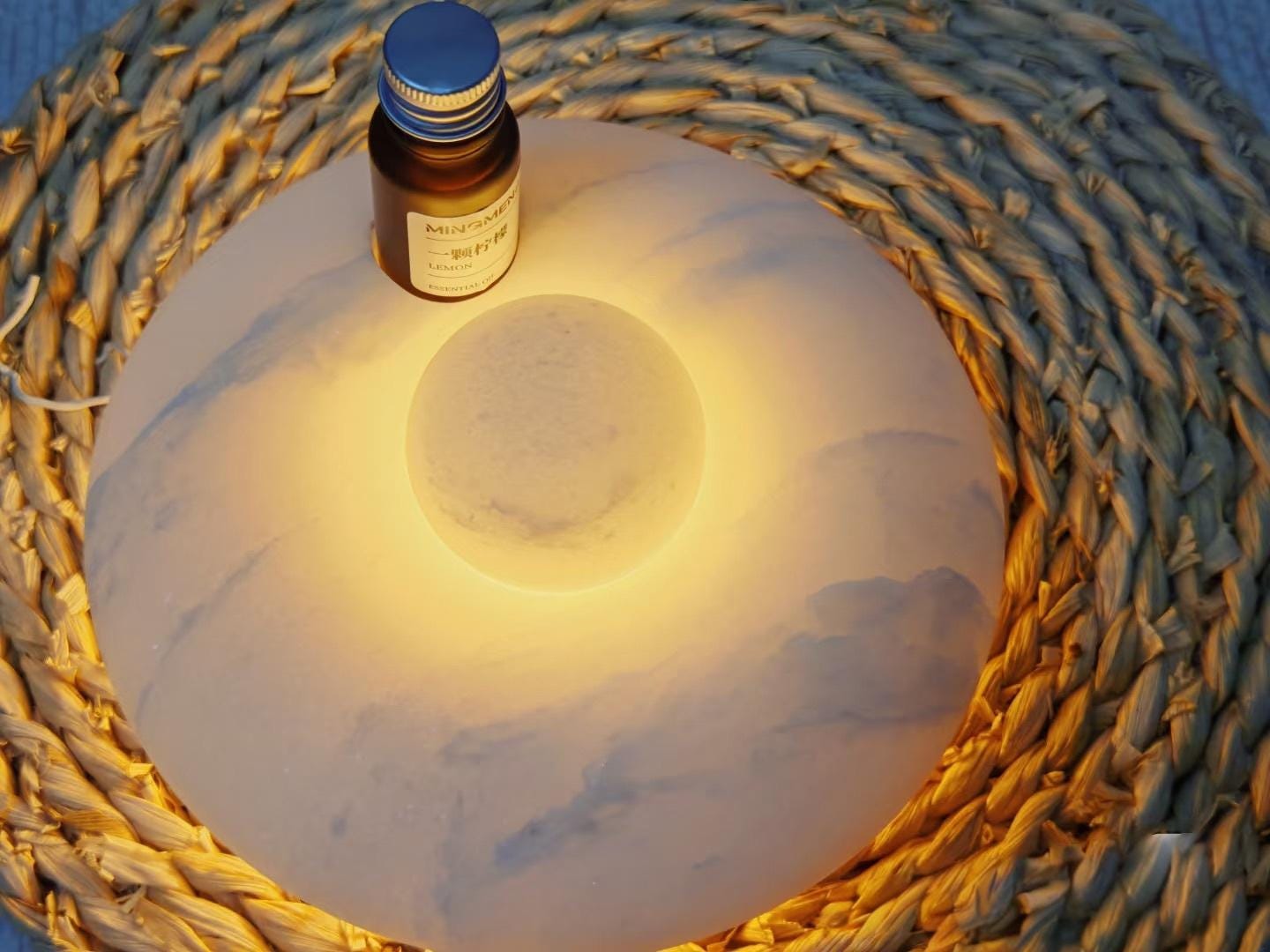 Handcrafted White Marble Essential Oil Diffuser: Natural Home Decor Gift packing
