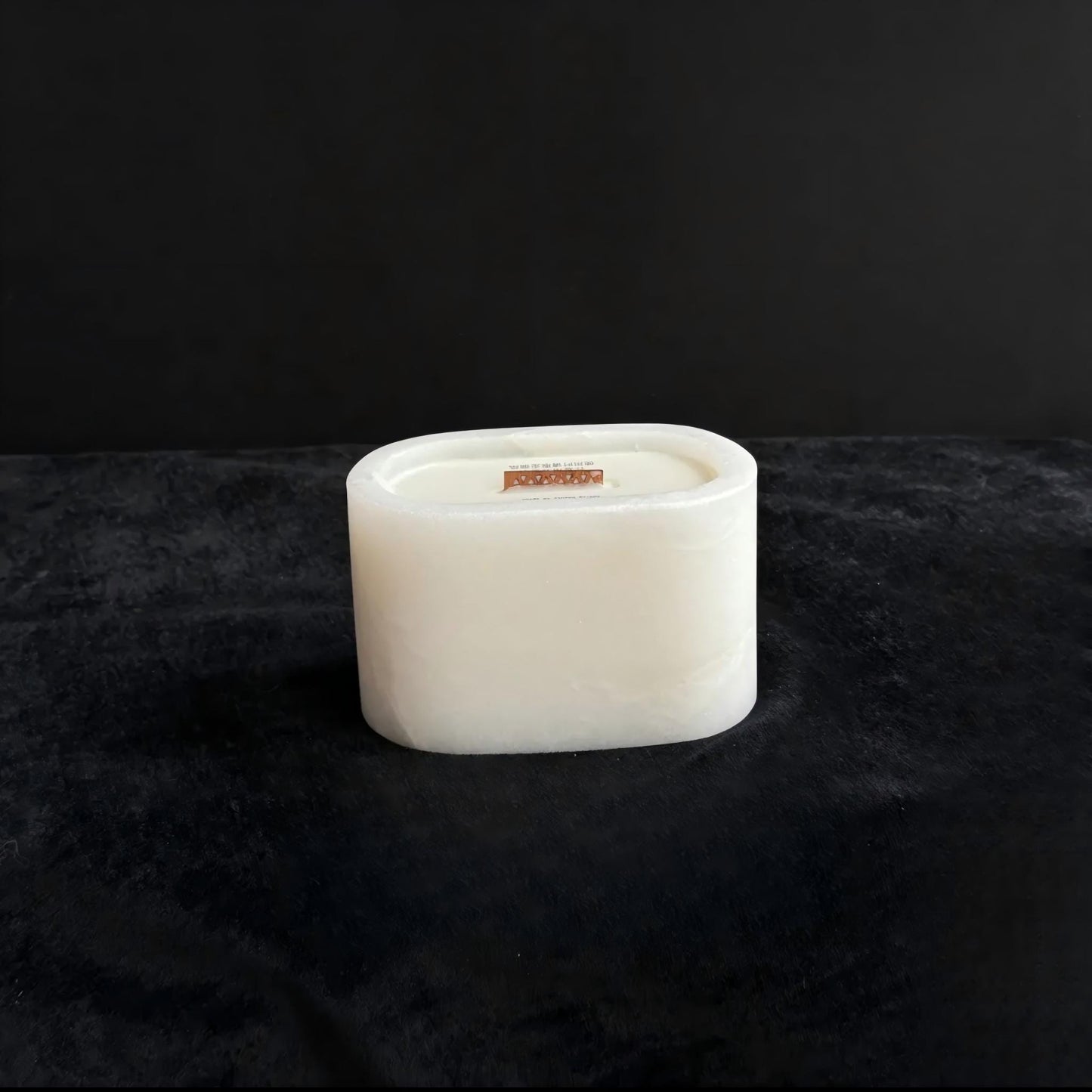 White Marble Scented Candle - Natural Stone , Minimalist Luxury Home Decor, Calming Aromatherapy Candle for Elegant Living Spaces