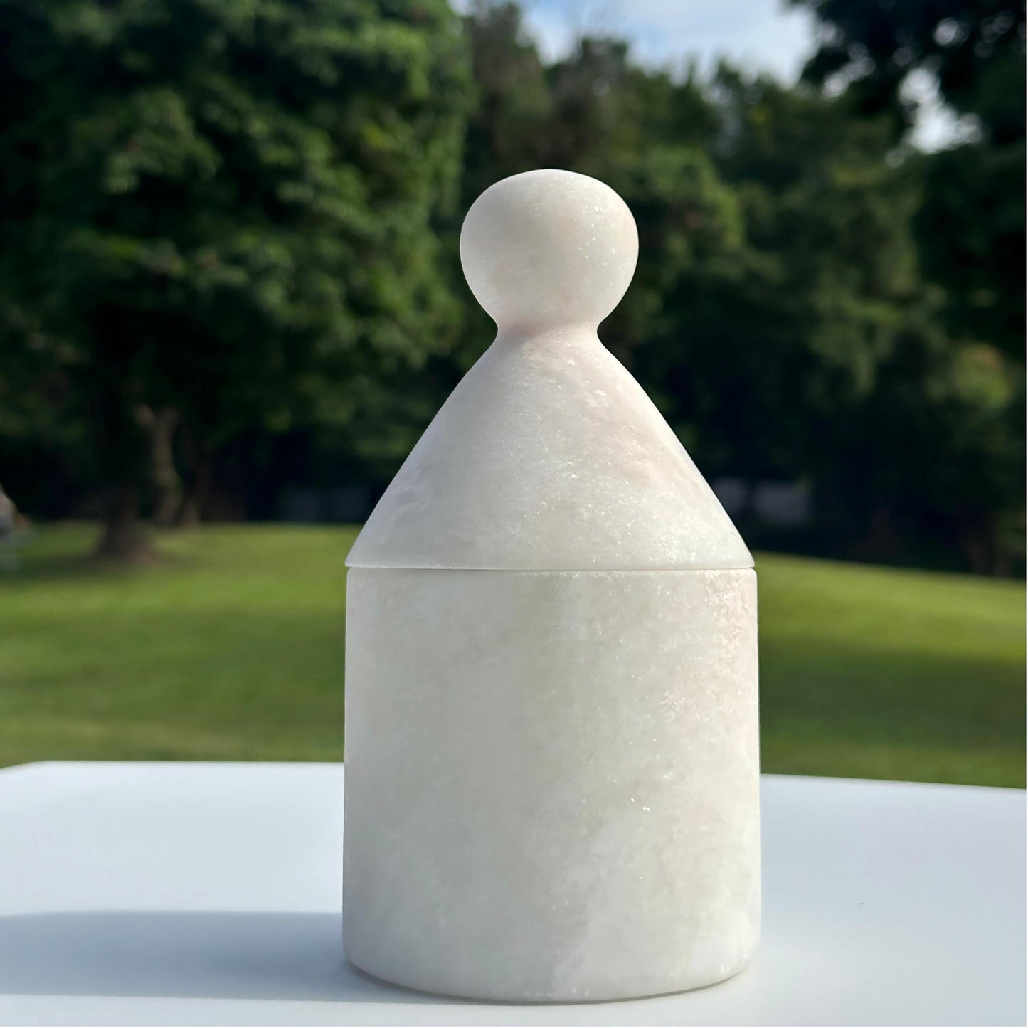Handmade Marble Pet Urn, Cat and Dog Memorial Keepsake Box,