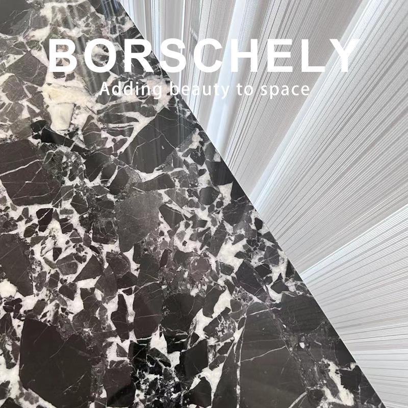 Borschely luxury marble console table for living room and entrance place