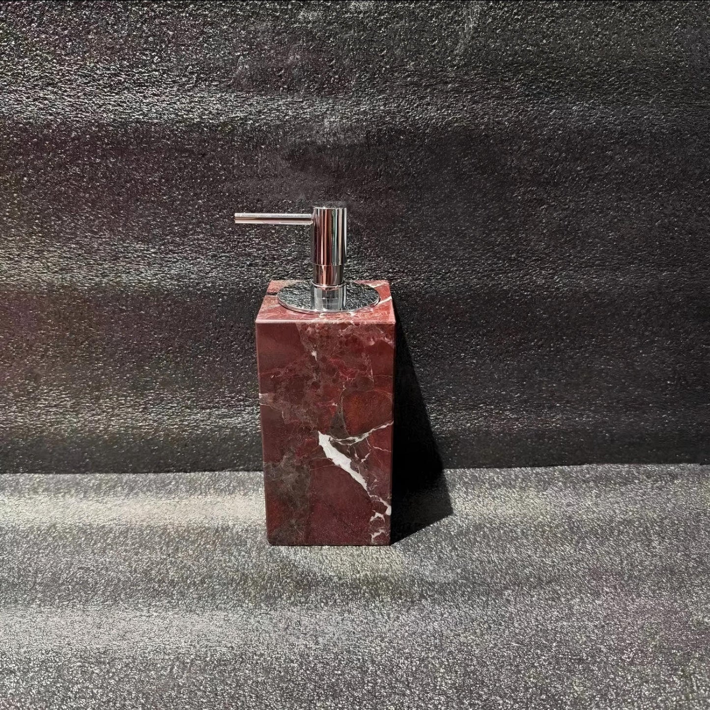 Natural marble dispenser, suitable for dispensing liquid soap, shampoo, body wash, hand sanitizer, kitchen cleaner and bathroom lotion