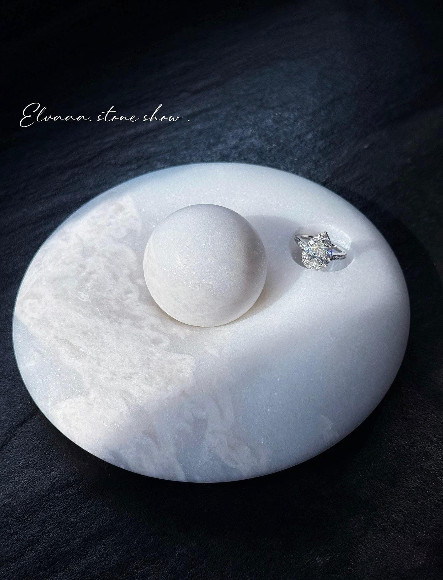 Handcrafted White Marble Essential Oil Diffuser: Natural Home Decor Gift packing