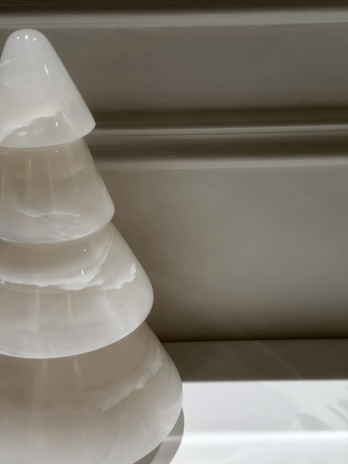 Handcrafted Marble Christmas Tree - Elegant Holiday Decor Wedding Gift for Her