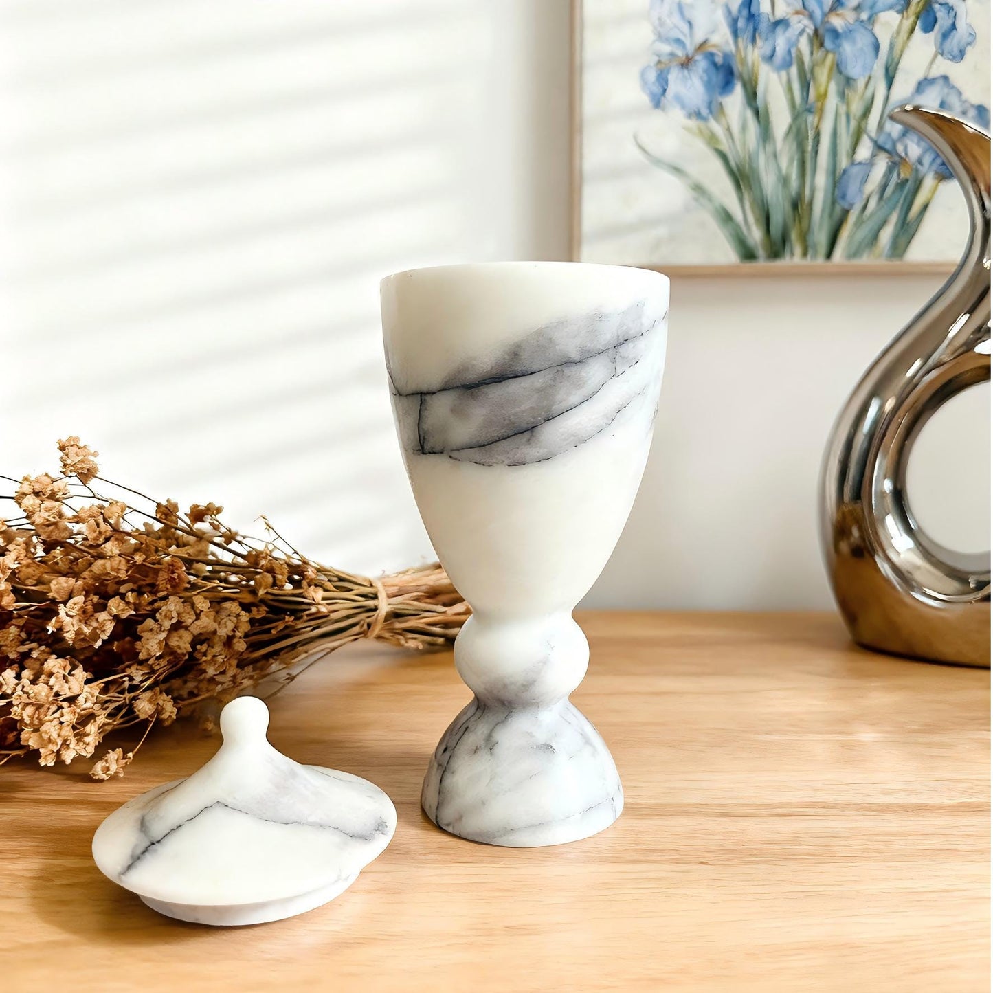 Handcrafted Marble Pet Cremation Urn, Cat & Dog Memorial Gift