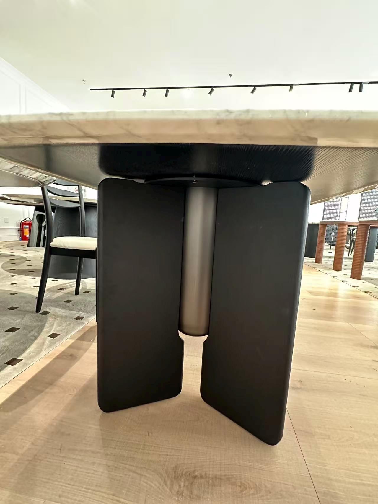 natural Carrara white natural marble dining table, length 220*90cm