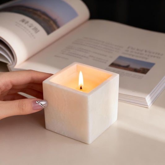 Scented candles, natural marble decorative candles, long-lasting combustion, home decor, Halloween decoration, birthday gifts