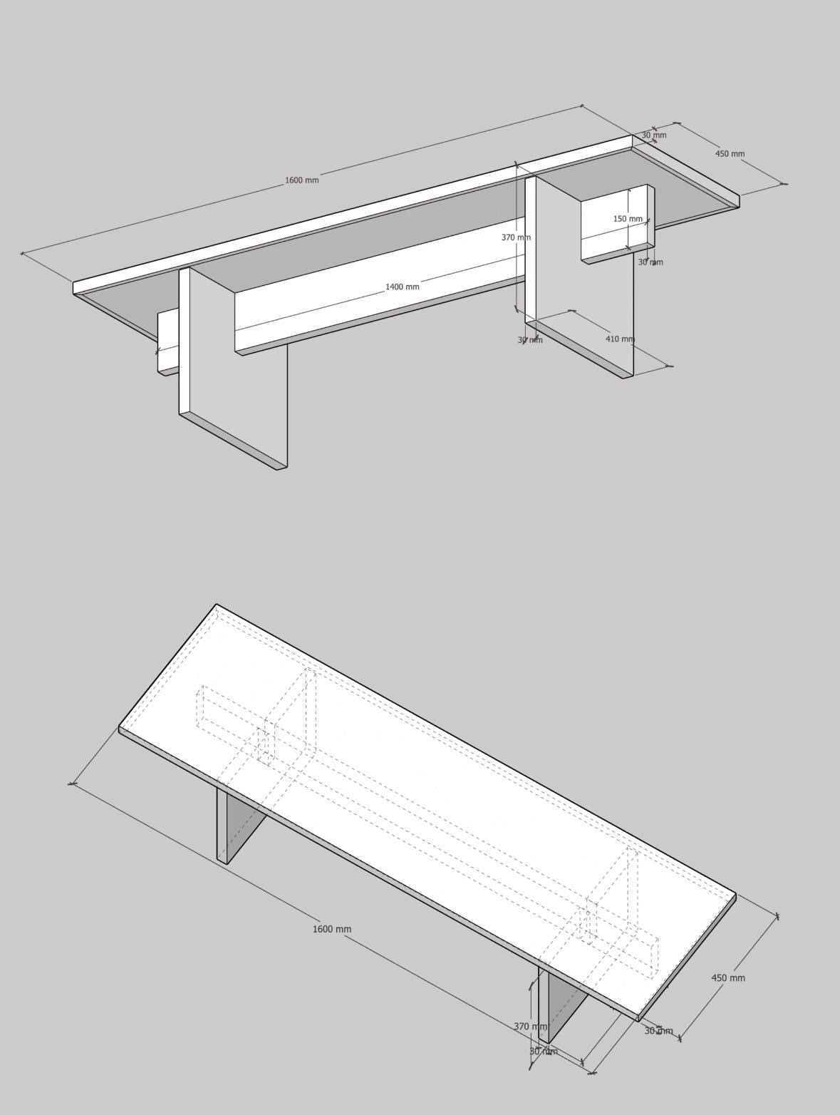 Natural Travertine Console Table: Japandi style for living room