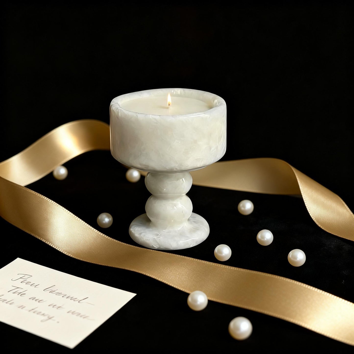 Natural marble scented candle cups, creative raw stone candlestick ornaments, Valentine's Day gifts, Valentine's Day