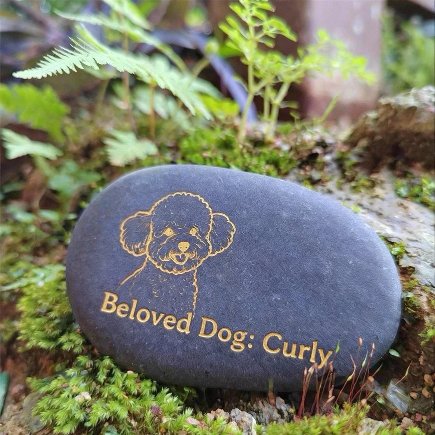 Pet tombstones, stone engraved monuments for cat and dog tombs, small tombstones, custom stone tablets for funeral services