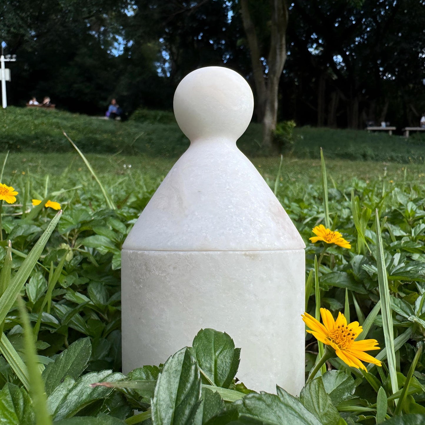 Handmade Marble Pet Urn, Cat and Dog Memorial Keepsake Box,