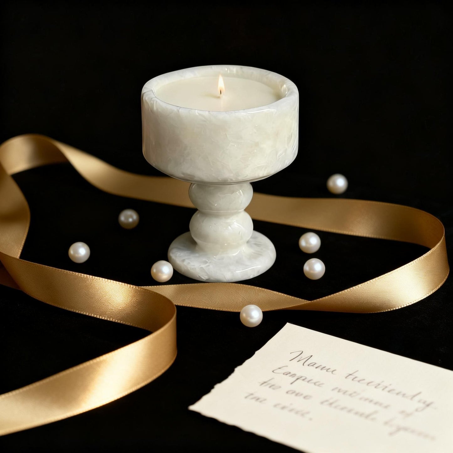 Natural marble scented candle cups, creative raw stone candlestick ornaments, Valentine's Day gifts, Valentine's Day