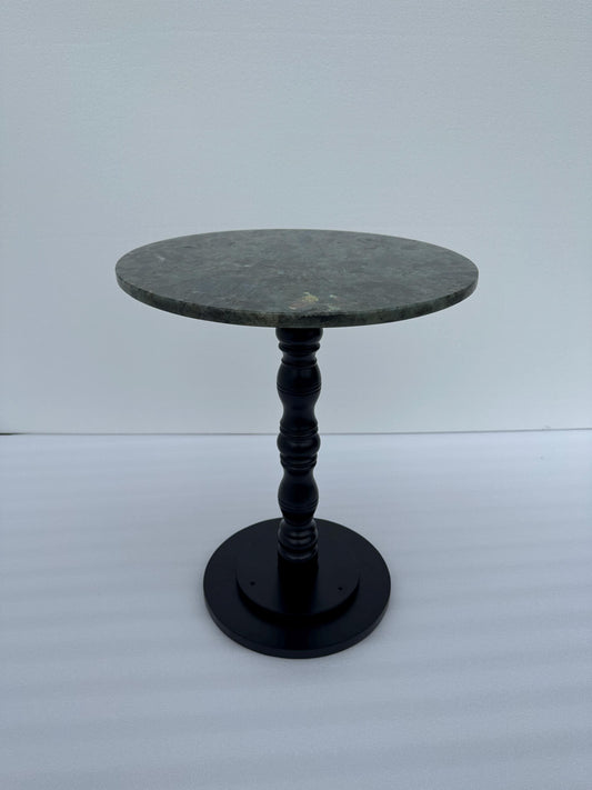 Luxury Dark Blue Marble Nightstand: Hand-Polished Natural Stone