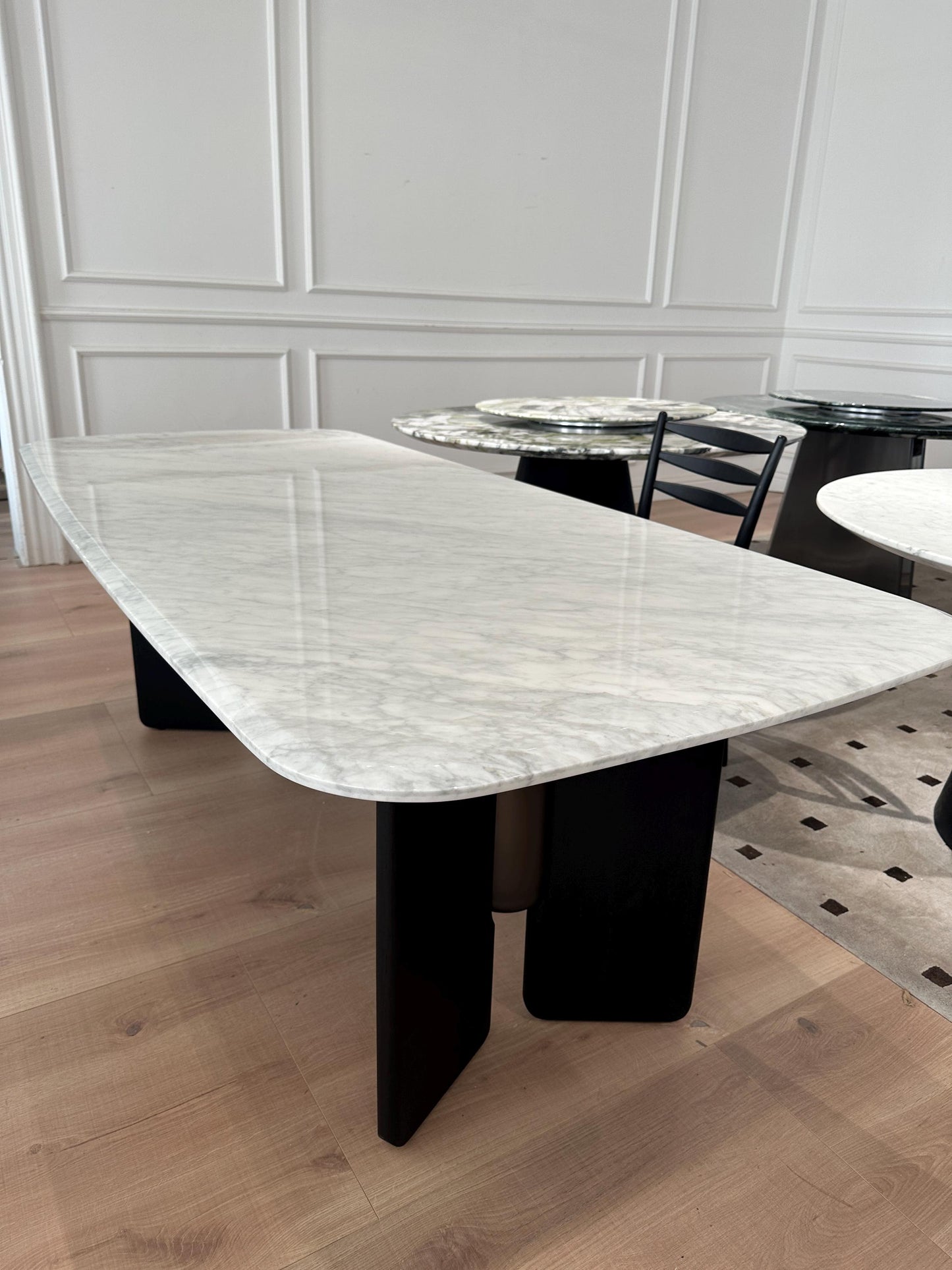 natural Carrara white natural marble dining table, length 220*90cm